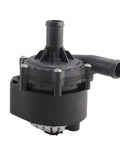 Electric Auxiliary Water Pump For Tesla Model S And X 12 To 16 Straight Up Solid Fitment, OEM replacement coolant pump, black plastic part.