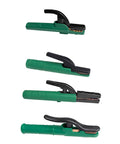 Heavy Duty Copper Welding Clamp Holder For 300 To 1000 Amps, green handles, safe grip for auto repair and DIY projects.