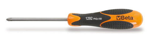 8-Piece 1293INOXD8 Stainless Steel Phillips Head Screwdriver, ergonomic black and silver handle, pro grade gear
