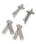 Heavy Duty 360 Degree Rotating Hidden Bookcase Hinges Set For Secret Doors And Pivot Door Installations Stainless Steel Concealed