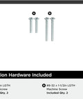 Matte Black Cabinet Pull For Modern Cabinets And Furniture Monument Collection 13 Inch Overall Length with included screws