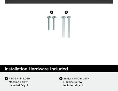 Matte Black Cabinet Pull For Modern Cabinets And Furniture Monument Collection 13 Inch Overall Length with included screws