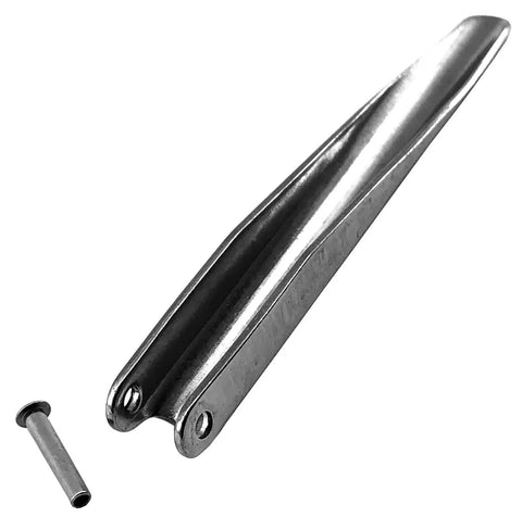 Heavy Duty Stainless Steel Flopper Barb For 7mm And 8mm Speargun Shafts Replacement Barbs With Solid Pin And Rivet