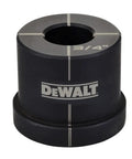 Close-up of 3/4 in bushing from DeWalt One Half Inch To Two Inch Knockout Set For Electrical Boxes With Durable Punches And Quick Change Bushings