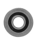 Top Shelf Stainless Steel U Groove Caster Wheel Featuring Slick Ball Bearings For Rock Solid Sliding Gate Tracks And Rugged Heavy Duty Trolley Systems, close-up of ball bearing.