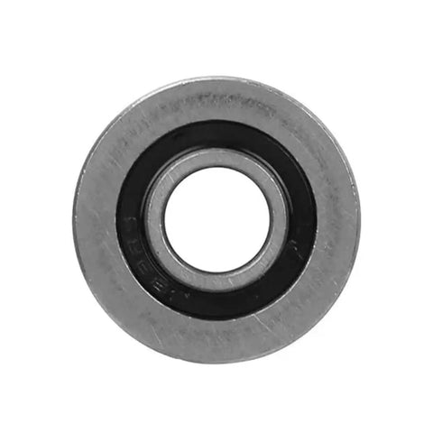 Top Shelf Stainless Steel U Groove Caster Wheel Featuring Slick Ball Bearings For Rock Solid Sliding Gate Tracks And Rugged Heavy Duty Trolley Systems, close-up of ball bearing.