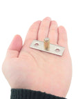 4PCS 8mm Sliding Door Locator Single Axis Anti Sway Guides With Roller Lower Guide Block Alloy Construction in hand