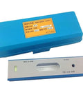 High Precision Spirit Level And Machinist Checking Gauge Built Like A Workhorse For Dead On Surface Alignment Heavy Duty Industrial Grade Tool With Quick Bubble Settling And Tough Construction Measuring Up To Three Hundred Millimeters, displayed in blue case