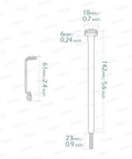 Extend Idle Speed Adjustment Screw Featuring Flexible Shaft And Knurled Grip For Harley V Twin Carburetors No Sweat Hand Tune Up dimensions illustration.
