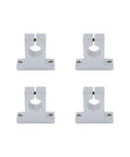 Four Pack SK16 Aluminum Linear Rail Shaft Supports for 16mm 0.63 Inch Shafts, Premium Aluminum Guide Blocks with 6mm Mount Holes