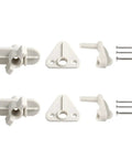 Heavy Duty Pontoon Boat Gate Latch Replacement Kit With Stainless Steel Screws Compatible With Standard One To Four Inch Marine Tubing set of two marine latches and screws