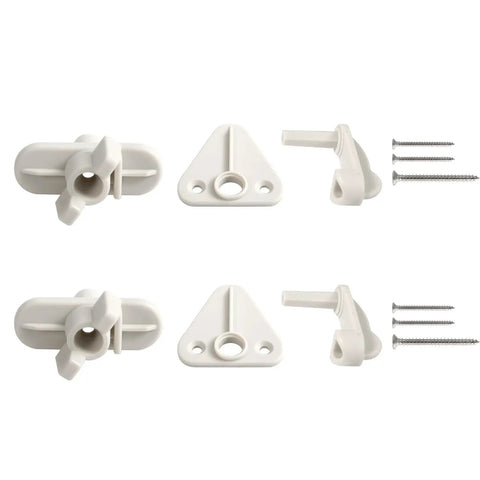 Heavy Duty Pontoon Boat Gate Latch Replacement Kit With Stainless Steel Screws Compatible With Standard One To Four Inch Marine Tubing set of two marine latches and screws