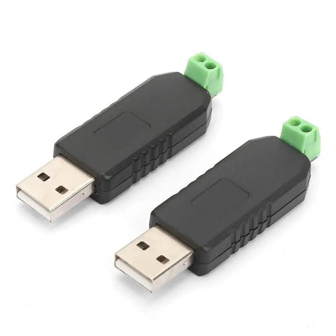 USB to RS485 Converter Adapter 2 Pack Plug and Play Data Transmission Serial Module for Windows 7 8 XP Vista 1200 Meter Range
