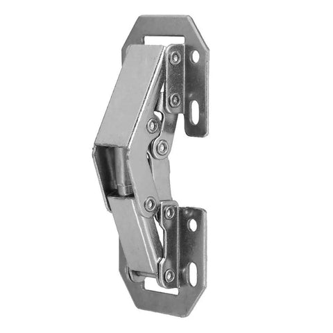 Hidden Cabinet Hinges With Soft Close, Cold Rolled Steel 10 Pack, Concealed Folding Door Hardware For Kitchen Cabinets And Wardrobes, Rust Resistant, Super Smooth Quiet Closing, side view