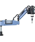 Heavy Duty M3 To M16 Universal Electric Tapping Machine With 1200mm Flexible Arm shown from the side, adjustable for precision work.