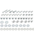 62 Pcs Carbon Steel Fasteners Bolts Washers And Nuts Kit For CR250R 1988 1996 Dirt Bike Replacement Hardware BK5075 Zinc Plated For Durability Wear Resistance And Easy Install, assorted bolts and washers