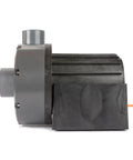 Workhorse 18000 Gph Dc Submersible Water Pump With Titanium Blades And Ip65 Splash Proof Controller side view showcasing pump design and interface.