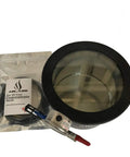No Fuss 1.5 Gallon Vacuum Chamber Pressure Pot With Tempered Glass Lid and Rugged Steel Body showing pressure gauge and vacuum hose.