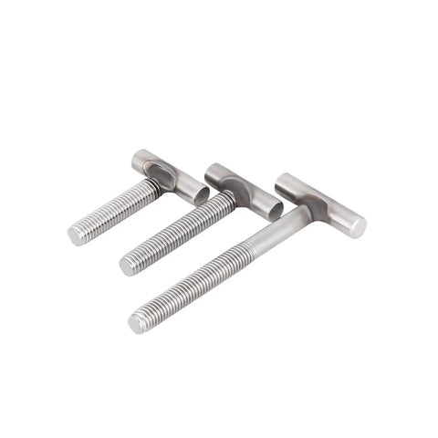 Beefy Heavy Duty 304 Stainless Steel T Type Screw Welding Bolt Set For Metal Grilles And Structural Fastening M8 to M16 side view