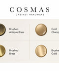 Brushed Antique Brass Cabinet Knob Set 10 Pack One And A Quarter Inch Round Mushroom Style Hardware For Cabinets And Drawers Includes One Inch Mounting Screws Built To Last Metal Drawer Pulls. Finish comparison chart