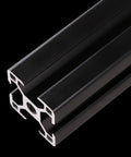 3030 Aluminum Extrusion Profile Black Anodized 2000mm Linear Rail European Standard For 3D Printer And CNC DIY, 4 Piece Set, 1.8mm Thick, beefy aluminum frame shown in black anodized profile