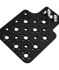Solid Gold Cheese Plate One Quarter And Three Eighths Inch Threads For Arri Red Camera Side Mounting Bracket, black aluminum
