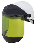 Beefy Full Face Shield Mask With Hard Hat Arc Flash Rated Protective Gear For Work And Grinding ANSI Z87 1 Safety Shield
