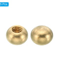 M4x0.7 Brass Ball Lamp Finials 15 Pack Cap Nuts Knobs For Furniture Lighting And DIY Builds 7.5mm Diameter Easy Install