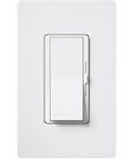 Diva 1000 Watt Single Pole Dimmer With Quiet Paddle Slider Locator Light For Easy Off Position Find No Brainer Glow Indicator White Finish
