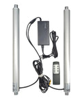 Tubular Linear Actuator 1500N 12V 15mm/s With Power Supply And Controller, Adjustable Stroke 50mm To 350mm, Brush Type Motor