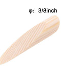 Close-up of a 3/8 inch diameter solid pine pocket hole plug from the 100 Pack Solid PinePocket Hole Plugs For Pocket Hole Jig And Woodworking Projects
