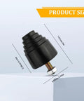 2 Pack Suspension Bump Stops For Rear Leaf Springs Universal Rubber Bump Stop Kit With Nuts dimensions displayed