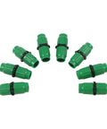 Grab This Awesome Quick Connect Repair Kit For Your 5/8 And 3/4 Inch Garden Hose. It Fits Any Stretch From 25 To 100 Feet Long. Durable green plastic hose repair fittings, shown set of eight.