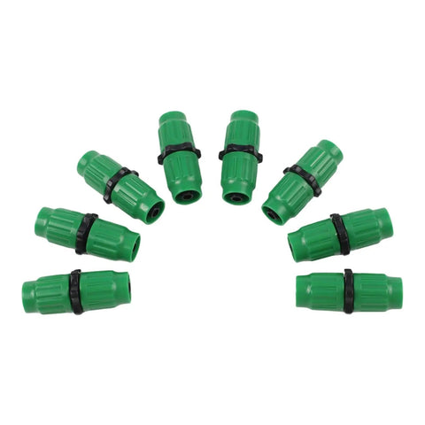 Grab This Awesome Quick Connect Repair Kit For Your 5/8 And 3/4 Inch Garden Hose. It Fits Any Stretch From 25 To 100 Feet Long. Durable green plastic hose repair fittings, shown set of eight.