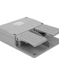 Heavy Duty Foot Pedal Switch 16 Channel Industrial Controller for Electrical Power Supplies and CNC Machines, alloy, burr-free
