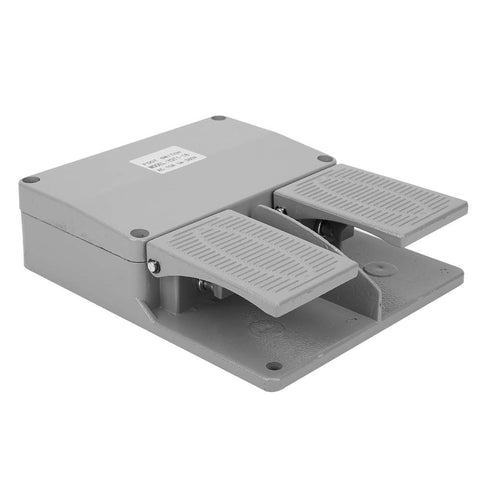 Heavy Duty Foot Pedal Switch 16 Channel Industrial Controller for Electrical Power Supplies and CNC Machines, alloy, burr-free