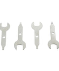 4 Piece Collet Wrench Key Set Three Eighths Inch Nine Point Five Millimeter Stainless Steel Multitool Wrench Durable Nut Spanner