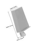 Gray Heavy Duty Soft Close Cabinet Hinges For Frameless Kitchen Cabinets with dimensions