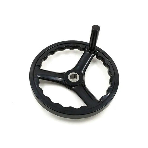 Hella Durable Three Spoke Bakelite Hand Wheel For Industrial Lathe Machines With Easy Peasy Quick Swap Handle Sweet Upgrade For Precision Shop Projects And Daily Job Tasks