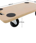 Heavy Duty Furniture Dolly With Wheels For Moving Heavy Loads Up To 200kg MDF Platform Cart With Non Slip Mat 58x29cm