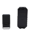 Lock Down Your Ride With This Slick 113dB Wireless Bike Alarm, Featuring A Hype Beating Vibration Sensor That Screams At Thieves And Lets You Control It Remotely From 66 Feet Away In Total Black Style, with remote