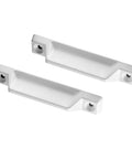 Top Shelf Window Sash Lift Handles For Smooth Gliding Double Hung Frames, Rugged Diecast Build With Crisp White Finish, Easy Peasy Setup On Almost Any Standard Pane, Precise Hole Spacing Included, Killer Two Pack Value Set, white diecast handles.