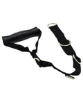 Beast Mode Heavy Duty Exercise Handle for Weight Lifting and Home Gym Workouts 60 cm Length with metal rings, black