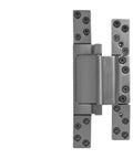 Bulletproof Heavy Duty Hidden Door Hinge For Interior Wooden Doors Brushed Stainless Steel flush mount with narrow rail design.