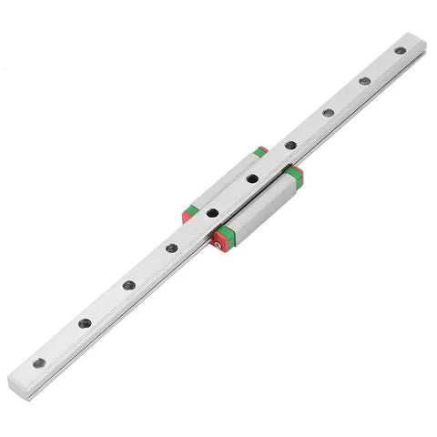 200mm LML9H Miniature Linear Guide Rail, 9mm Width Linear Motion Rail with Slide Block, 4-Point Contact Design for Precision Equipment