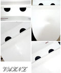 Collage of close-up views of Two Pack Black Matte Stainless Steel Toilet Seat With Top Fix Hinges Soft Release Quick Fit