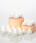 LED Tea Lights 24 Pack Battery Operated Flameless Candles With Realistic Flicker And Dope Long Battery Life For A Cozy Warm Vibe Decor