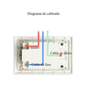 Wiring diagram for Smart WiFi Wall Socket with Black Glass Touch Panel and 20A Power Monitor for Brazilian Standard Outlets.