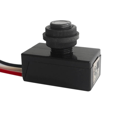 Outdoor Dusk To Dawn Photoelectric Switch 120V To 277VAC 5 Amp No Fuss Hardwired Photocell Sensor Post Eye Light Controller UL Listed