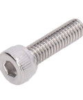Solid Pack Of Galvanized Steel Hex Socket Head Cap Screws, 100 Assorted M4 Machine Bolts, Pro Level Wrench Ready Fasteners For Gritty Job Sites And Equipment Fixup, 8 To 20 Mm Lengths - close-up of an M4 galvanized hex socket cap screw.